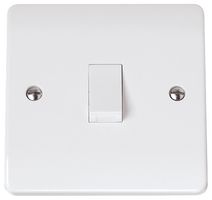 CMA622 - Double Pole Control Switch, 1 Gang, 20A, White