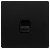 SFBK120BK - Telephone Socket, 1 Gang, Master, Black