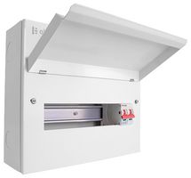CUEB12MS10 - Metal Consumer Unit, 12 Way, 100A Mains Switch