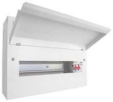 CUEB16MSSP13 - Metal Consumer Unit, 16 Way, 100A Mains Switch & SPD