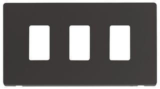SCP20403BK - Definity Frontplate, 3 Gang, Black