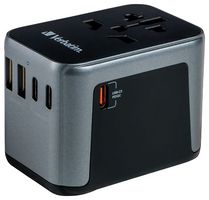 49545 - Universal Travel Adaptor with USB, 30W, 2x USB A, 3x USB C