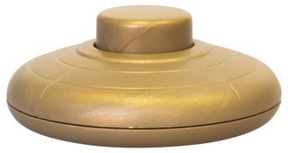 E301WA - Round Floor Footswitch, Gold
