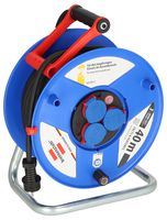 1233120 - 3 Gang Garant Commercial/Construction Cable Reel, 230V AC, 16A, 40m, IP44