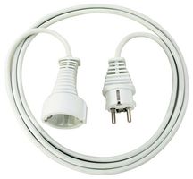 1168120015 - Euro Mains Extension Cable, 250V AC, 2m, White