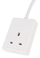 EL1G5M - 1 Gang Mains Extension Lead, 5m, White
