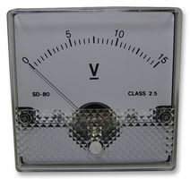 SD-81/0-15V - Analogue Panel Meter, DC Voltage 0V to 15V