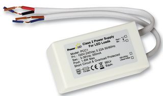 PCC1 - 8W 3V-36V 350mA IP65 Rated Constant Current LED Lighting Power Supply