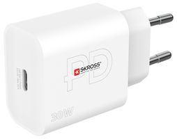 SKCH000430WPDEUCN - USB PD Euro Mains Charger, 30W, 1 Port, 1x USB C