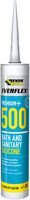 500WE - Everflex 500 Bath & Sanitary Silicone Sealant, White 300ml