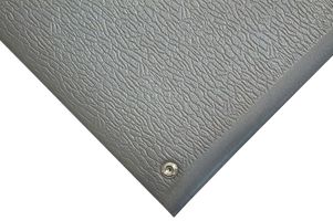 AS060001 - Cobostat Grey Vinyl Static Dissipative Anti Fatigue Floor Mat - 0.9 x 0.6m