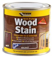 WSTAINSWAL02 - Quick Dry Walnut Satin Wood Stain, 250ml