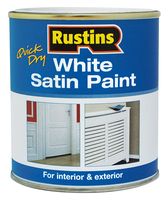 WHISW500 - Quick Dry White Satin Paint, 500ml