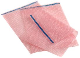 004-0013F - Pink Anti-Static Self Seal Bubble Bags ESD-Safe, 130mm x 185mm, 10 Pack