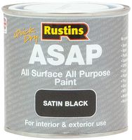 ASAPBL250 - ASAP Quick Dry All Surface All Purpose Paint, Black - 250ml