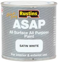 ASAPWH250 - ASAP Quick Dry All Surface All Purpose Paint, White - 250ml