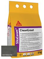 SKCMCGANTH5 - SikaCeram CleanGrout Floor & Wall Tile Grout, Anthracite 5kg