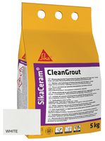 SKCMCGWHI5 - SikaCeram CleanGrout Floor & Wall Tile Grout, White 5kg