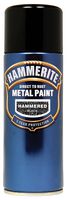 5084781 - Direct to Rust Hammered Finish Metal Aerosol Paint, Black - 400ml