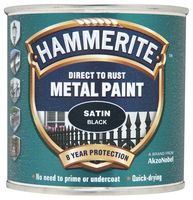5084904 - Direct to Rust Satin Finish Paint, Black - 250ml