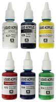 SP1601 - Liquid Acrylic Paint Set - Assorted Colours, 6 Piece
