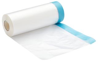 PDPY014 - 180cm x 25m Decorating Pre-Masked Polythene Dust Sheet Roll