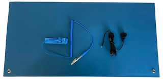 CQ-ESD-MAT-1X2 - 600mm x 300mm ESD Rubber Bench Mat, Blue