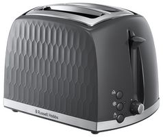 26063 - Honeycomb 2 Slice Toaster, Grey