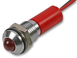 Q8P3CXXR12E - LED Indicator 8mm Proud Red 12V