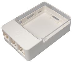 MC001919 - Raspberry Pi and HAT Case, White/Clear