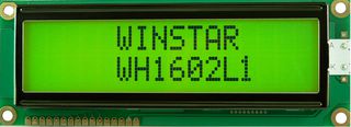 WH1602L1-NYG-JT - LCD Display Module, 16x2, Yellow / Green, STN, Positive, Reflective