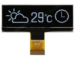 WEO012832AWPP3N00000 - OLED Display Module, 128 x 32, Passive Matrix, White