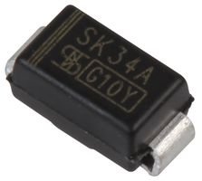 SK34A R3G - Schottky Rectifier, 40 V, 3 A, Single, DO-214AC (SMA), 2 Pins, 550 mV