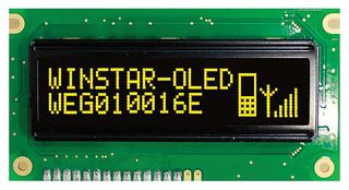 WEG010016ELPP5N00100 - Graphic OLED Display Module, 100x16,  Yellow,