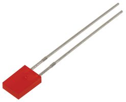 MP008018 - Rectangular Super Red LED, 2mm x 5mm, 20mA, 1.9V, 640nm