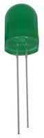 PSG91897 - 10mm Pure Green LED, Diffused, 18mA, 3.2V, Pack of 50