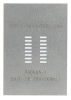 PA0005-S - SOIC-16 Stainless Steel Stencil - 1.27mm Pitch, 200mm Body