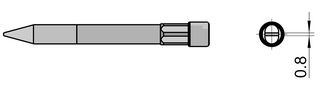 THM D - Chisel Soldering Iron Tip, 4mm