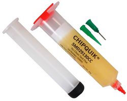 SMD29130CC - No-Clean Tack Flux Syringe with Plunger & Tip, 30cc