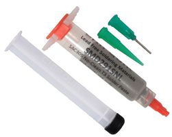 SMD291SNL - No-Clean Lead-Free Solder Paste Syringe with Plunger & Tip, Sn96.5/Ag3/Cu0.5, T3 Mesh, 5cc