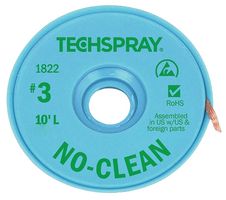 1822-100F - No-Clean Desoldering Braid, 1.9mm x 30m