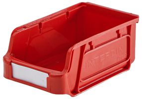 HC2/RED - High Capacity Plastic Storage Bin, Red Medium - 76mm x 105mm x 180mm