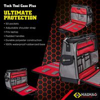 MA2632 - Technician's Tool Case Plus with 50 Pockets and Holders
