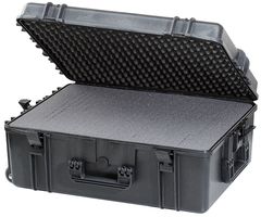 MAX620H250S.079 - Black PP Waterproof Case with Foam Insert - 276mm x 687mm x 528mm