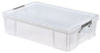 S20W370 - 37L Clear Allstore Under Bed Storage Box - 170mm x 440mm x 650mm