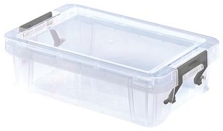 S20F008 - 0.8L Clear Allstore Storage Box - 60mm x 130mm x 200mm