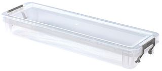 S20F0122 - 1.25L Clear Allstore Storage Box - 50mm x 115mm x 370mm