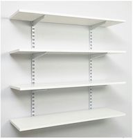 AR--U1000-WH - 1000mm Twin Slot Shelving Upright, White