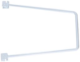 AR-FB250 - 250mm x 150mm Twin Slot Flexible Shelving Book End, White Pair