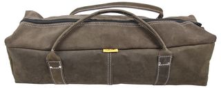 Contractors Leather Tool Bag - 170mm x 180mm x 600mm - Rolson